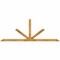Ekena Millwork Saratoga Rough Sawn Timber Gable Bracket, Western Red Cedar, 108"W x 40"H x 4"D x 4"F, 9/12 Pitch GBW108X40X0404SAR00RWR - alternate 1
